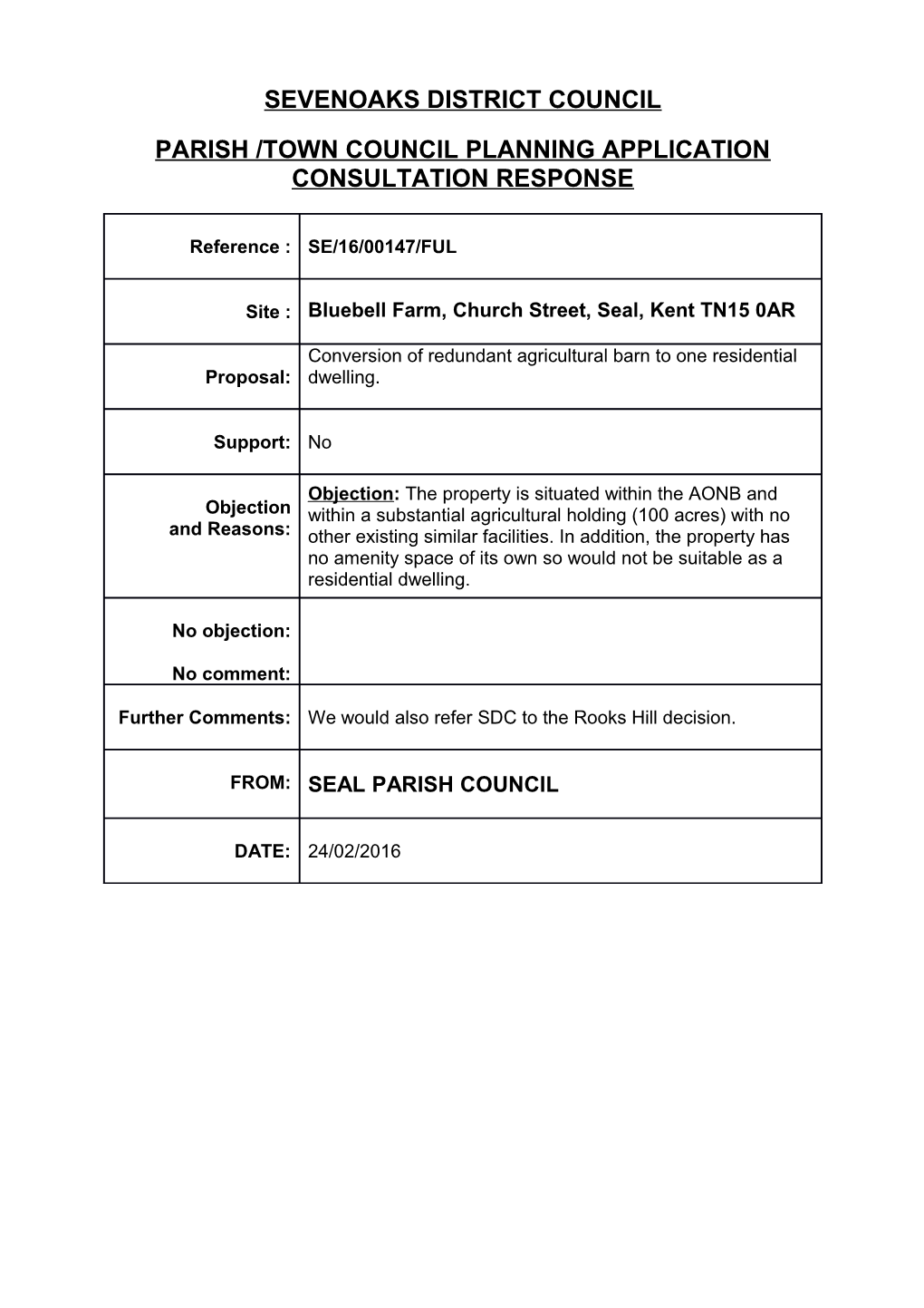 Sevenoaks District Council s1