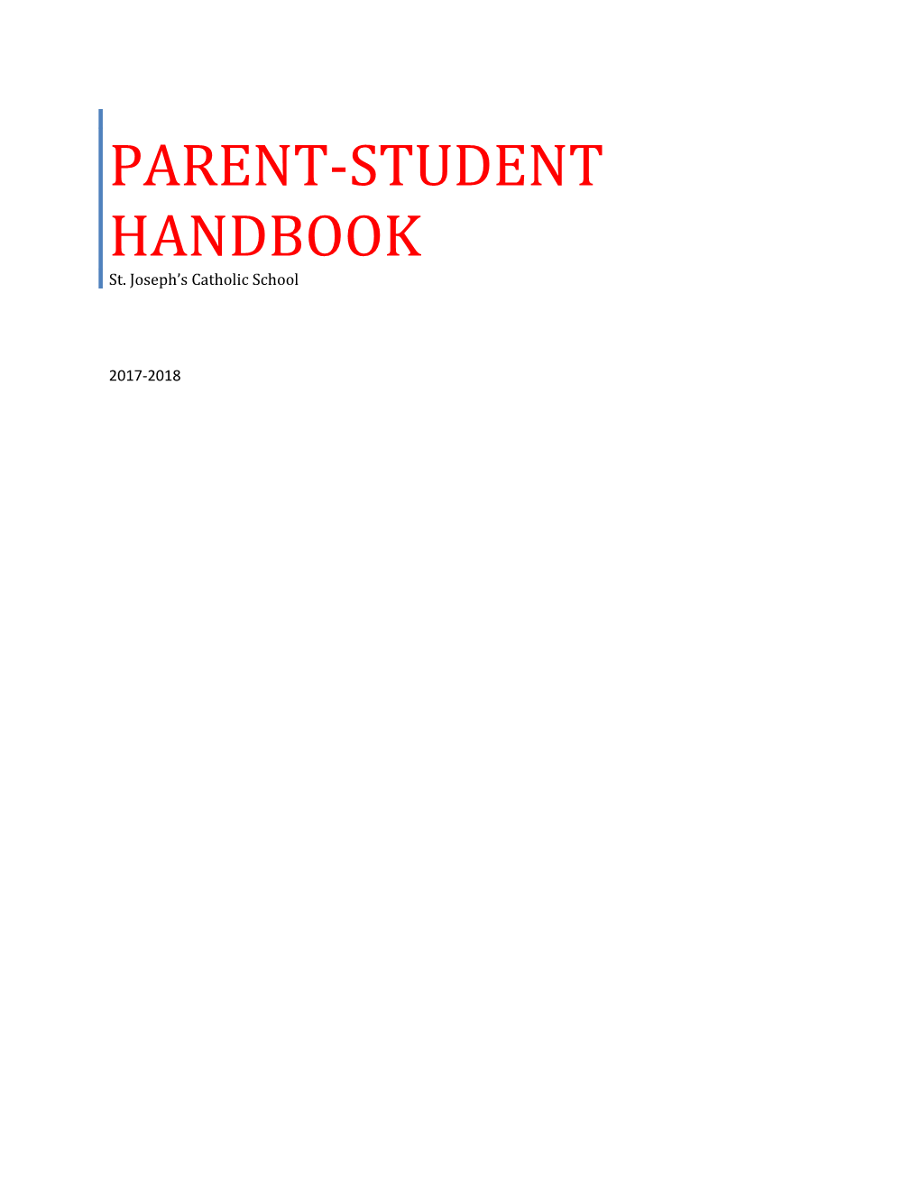 Parent-Student Handbook s5