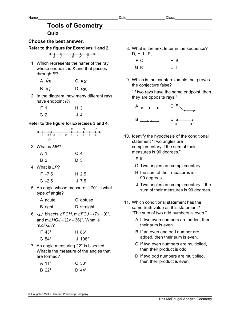 Foundations for Geometry s1