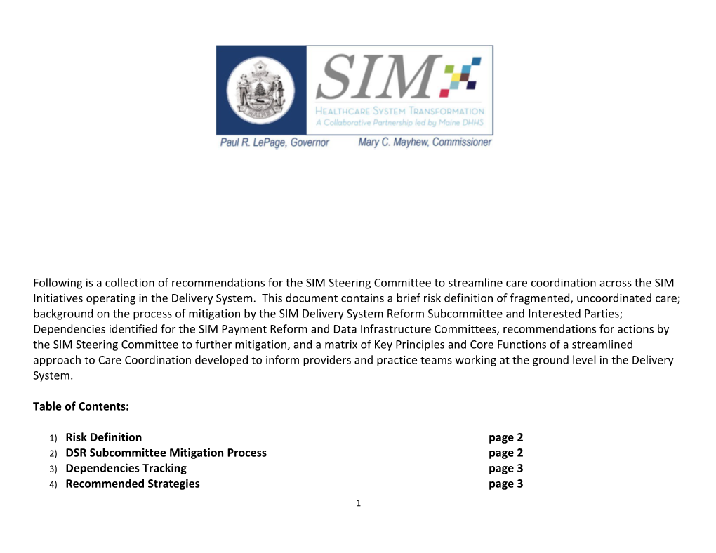 2)DSR Subcommittee Mitigation Processpage 2