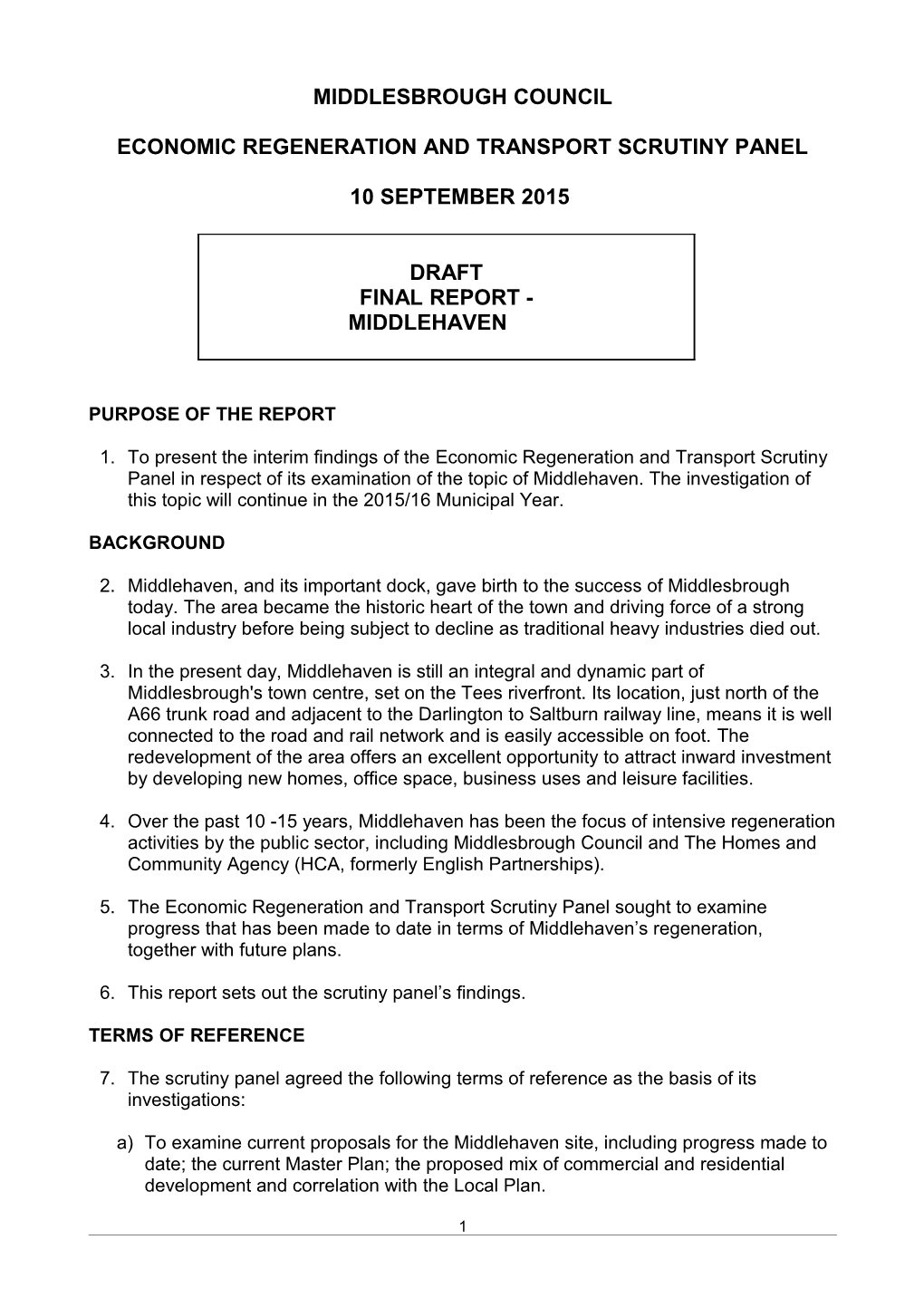 Draft Report in Flooding Issues s1