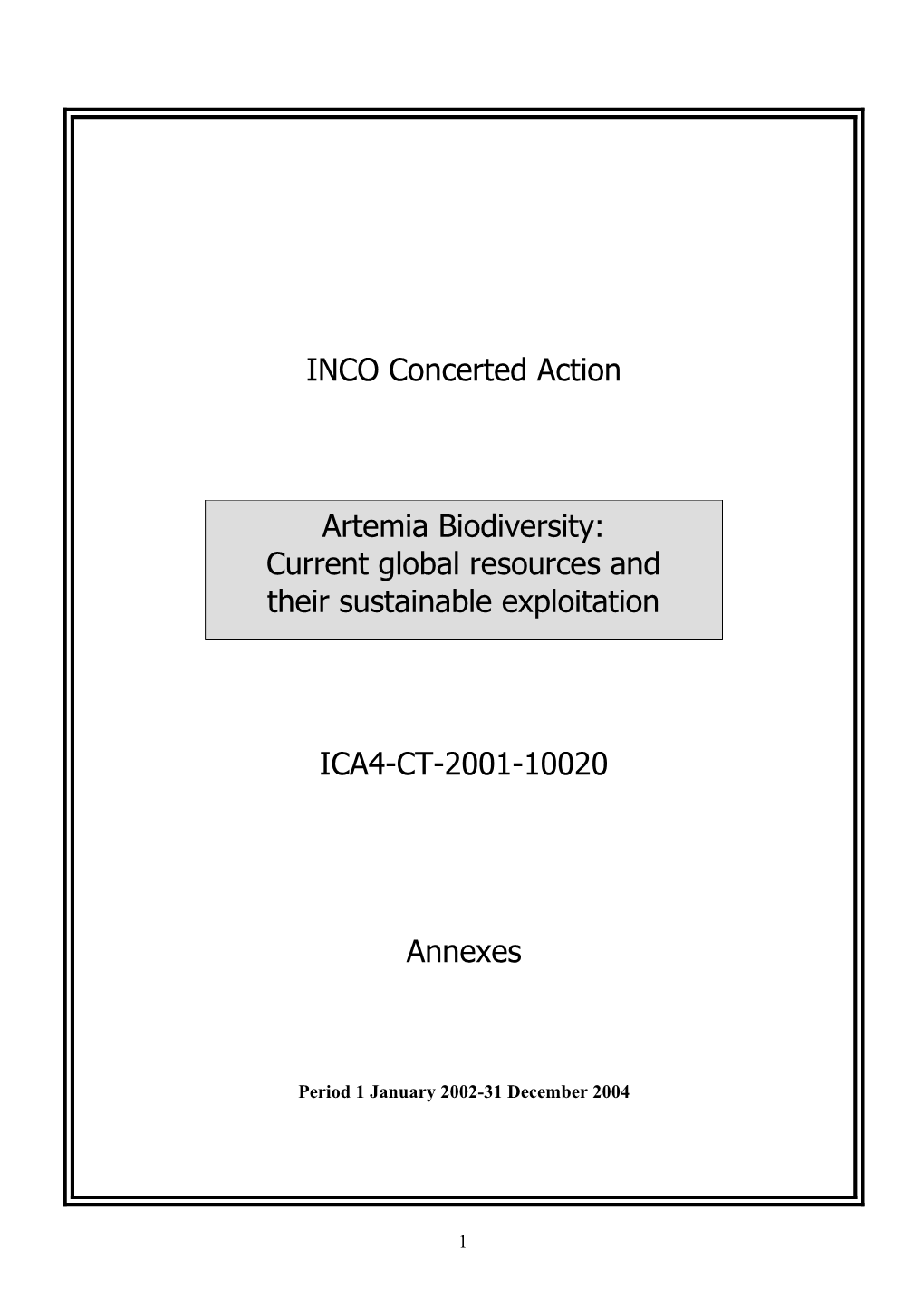 INCO Concerted Action