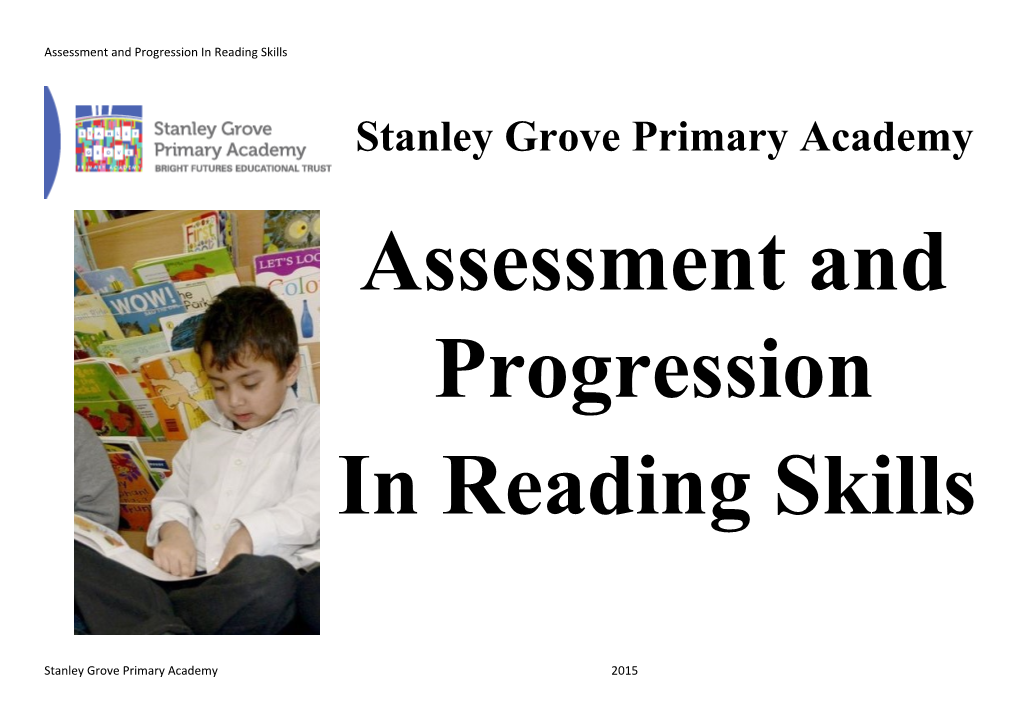Assessment and Progression in Reading Skills