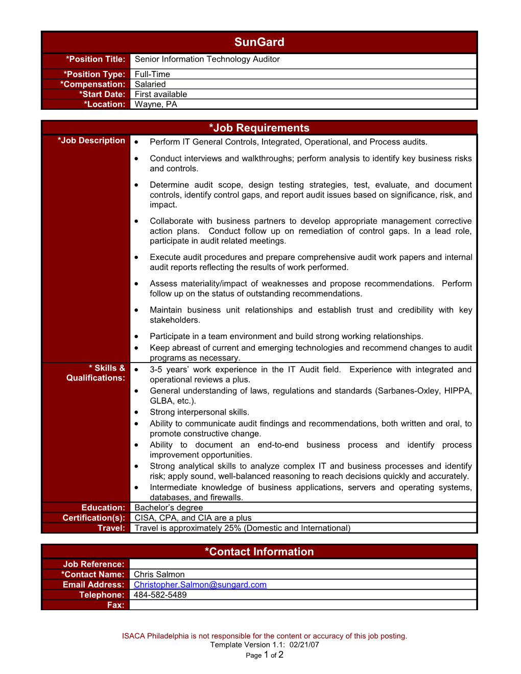 Perform IT General Controls, Integrated, Operational, and Process Audits