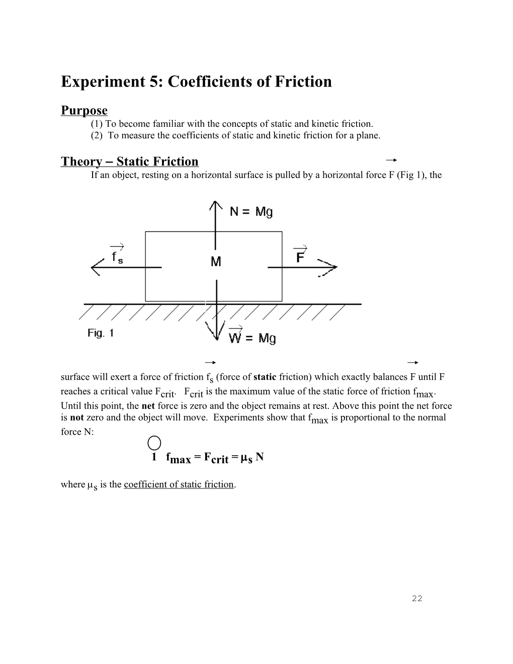 Experiment 3D Coefficients of Friction