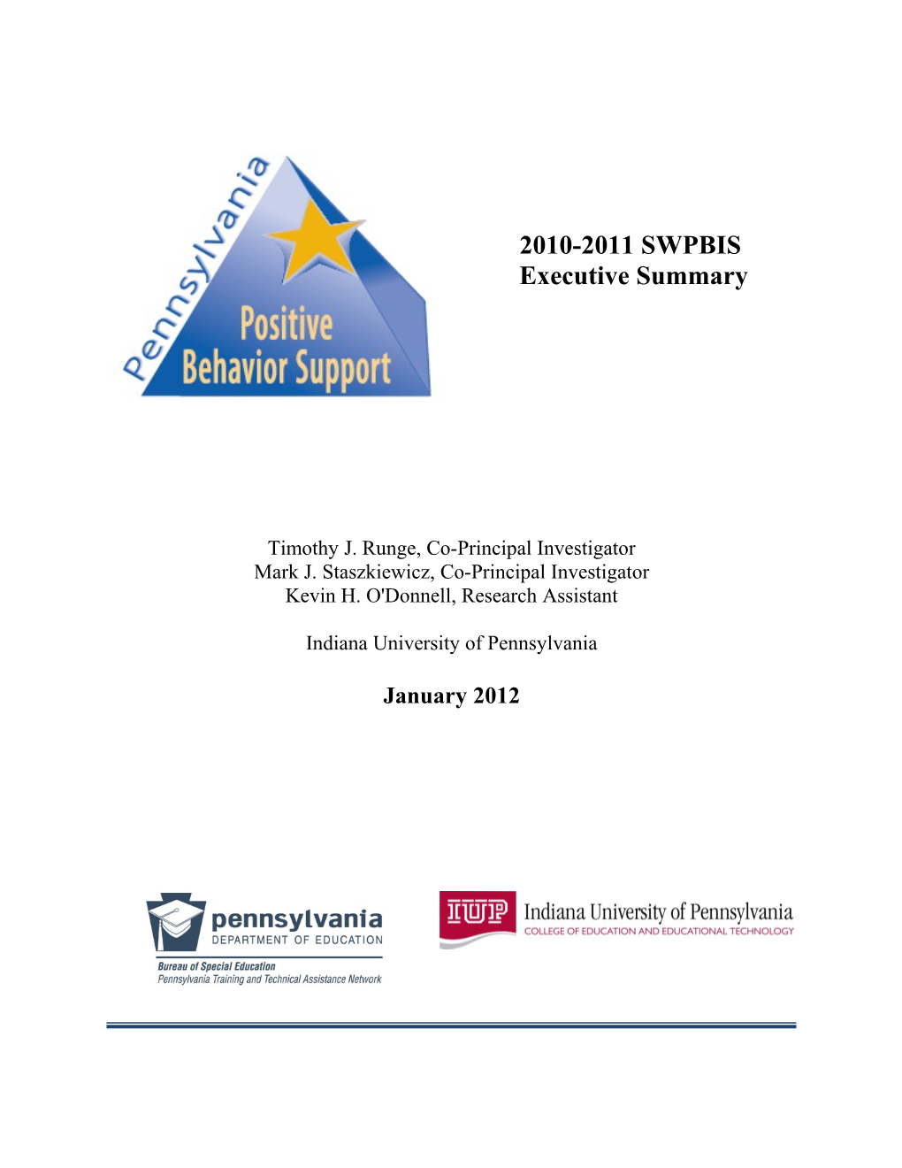 PA SWPBS Evaluation 2007-2010