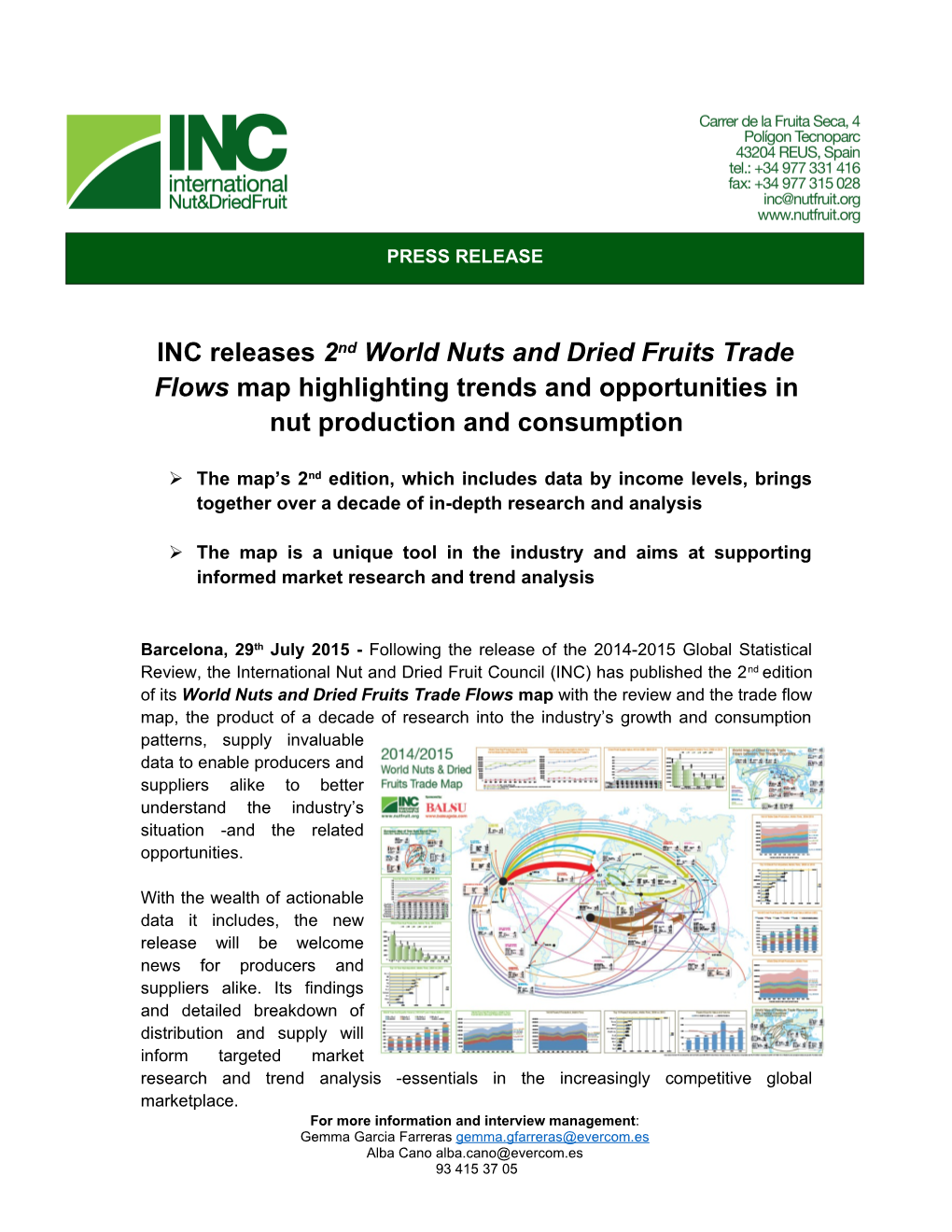 INC Releases 2Nd World Nuts and Dried Fruits Trade Flowsmap Highlighting Trends And
