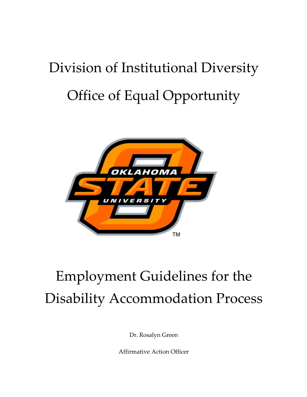 Employment Guidelinesforthe Disabilityaccommodationprocess