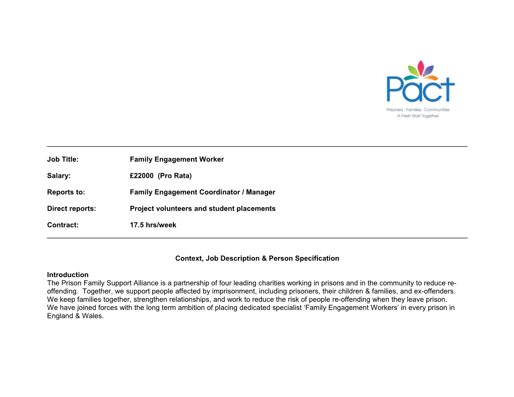 Pact Family Support Worker