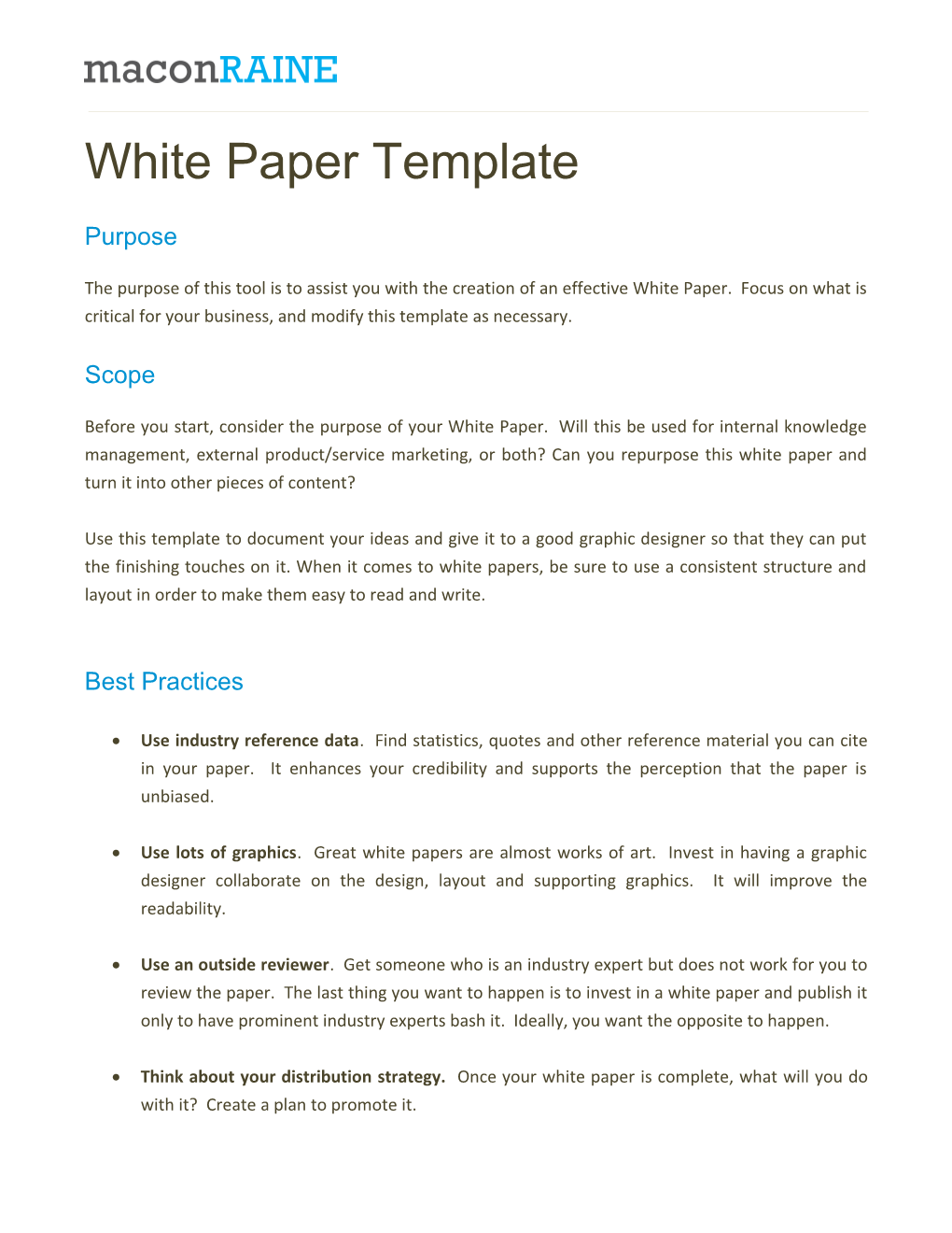 White Paper Template s1