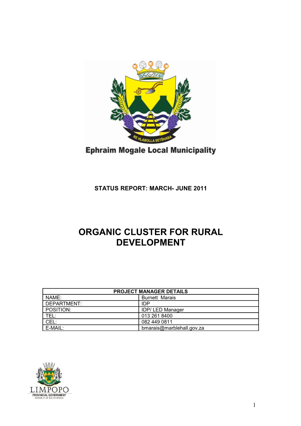 Organic Cluster for Rural Development