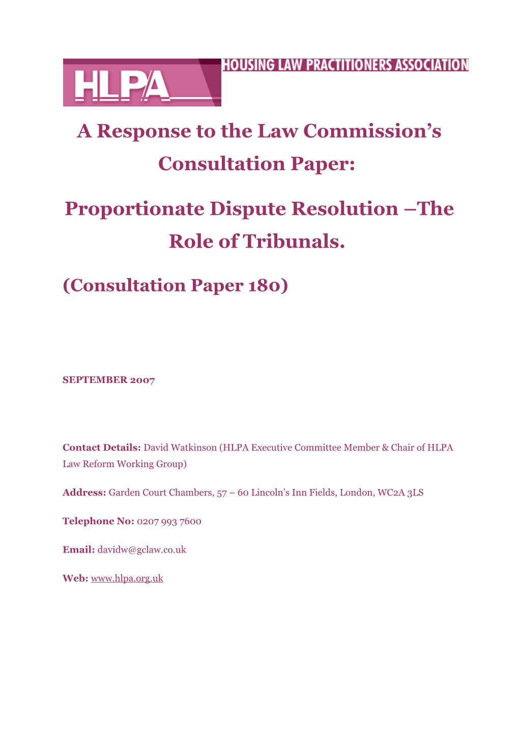 Consultation Paper 180