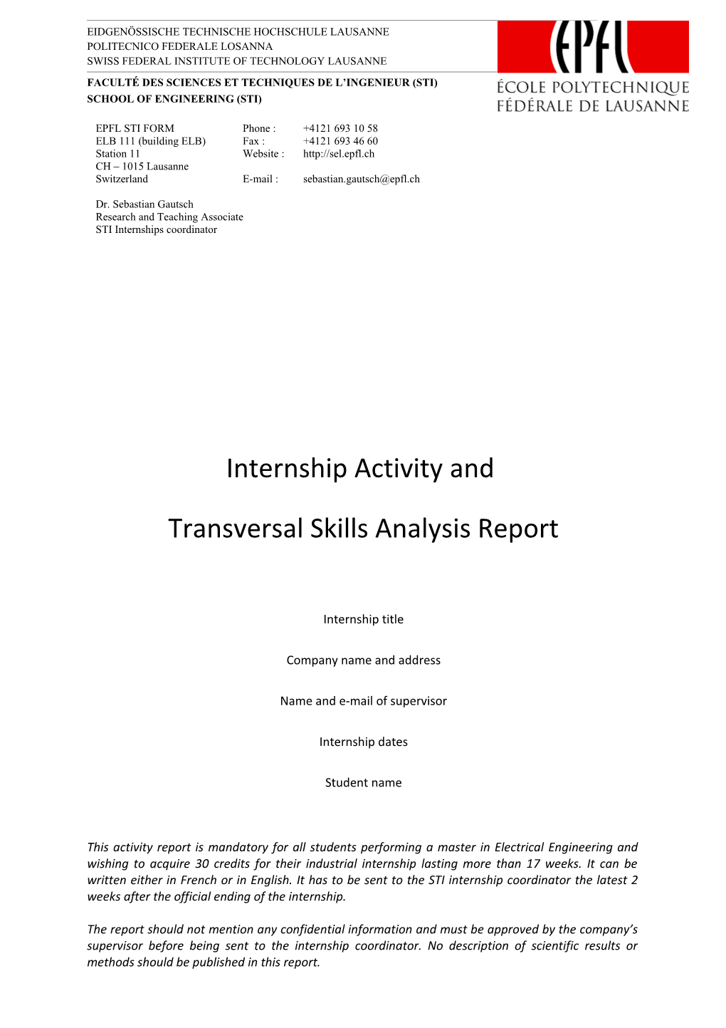 Transversal Skills Analysis Report