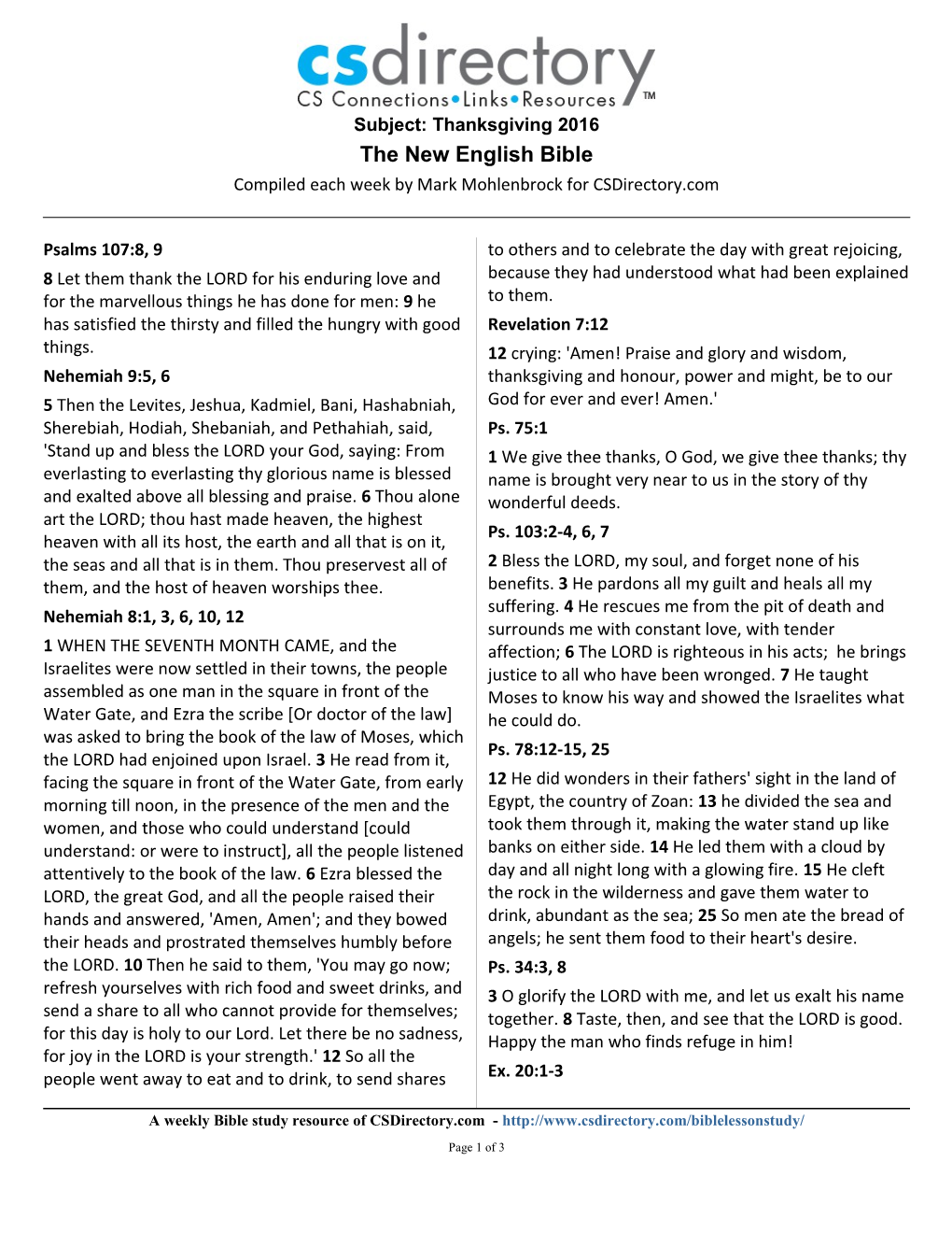 The New English Bible