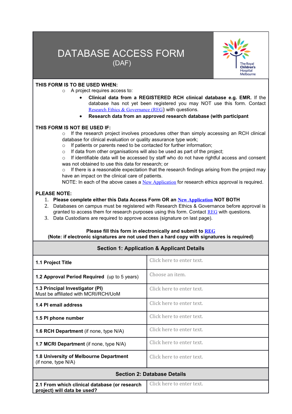 Database Access Form May 2016) Page 2 of 4