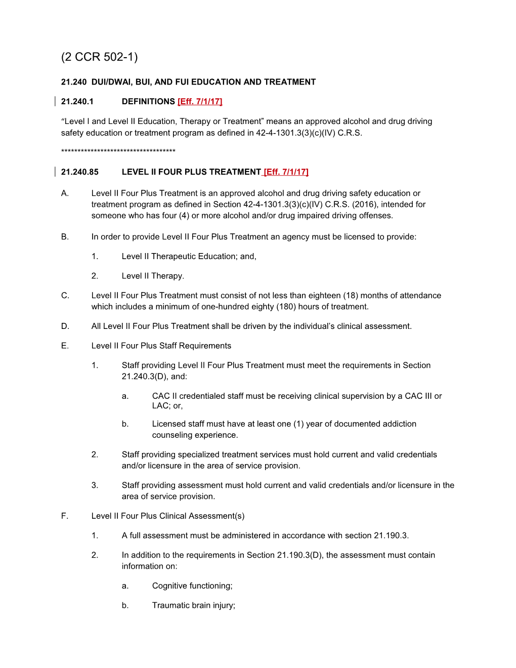 21.240 Dui/Dwai, Bui, and Fui Education and Treatment