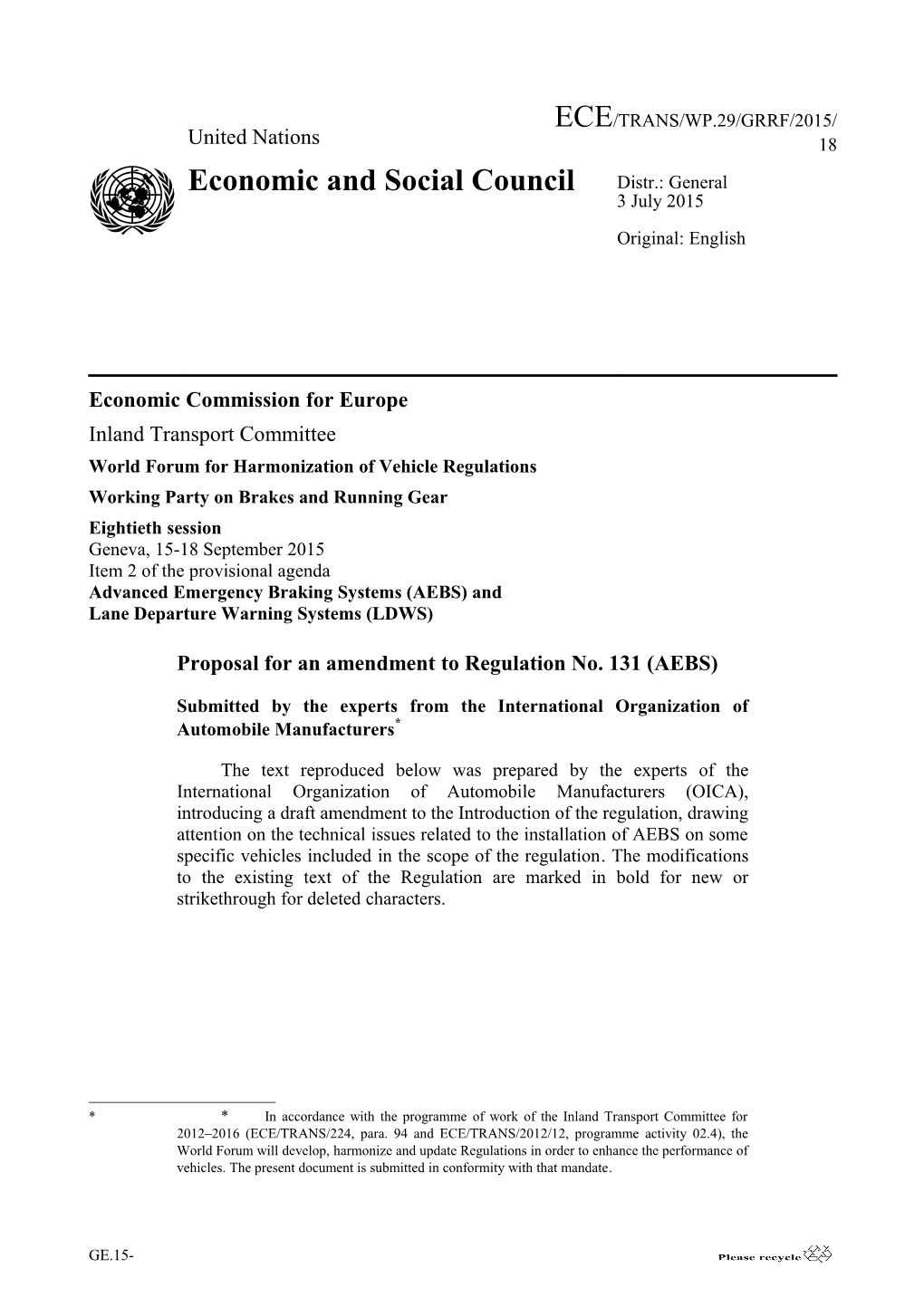 Economic Commission for Europe s11