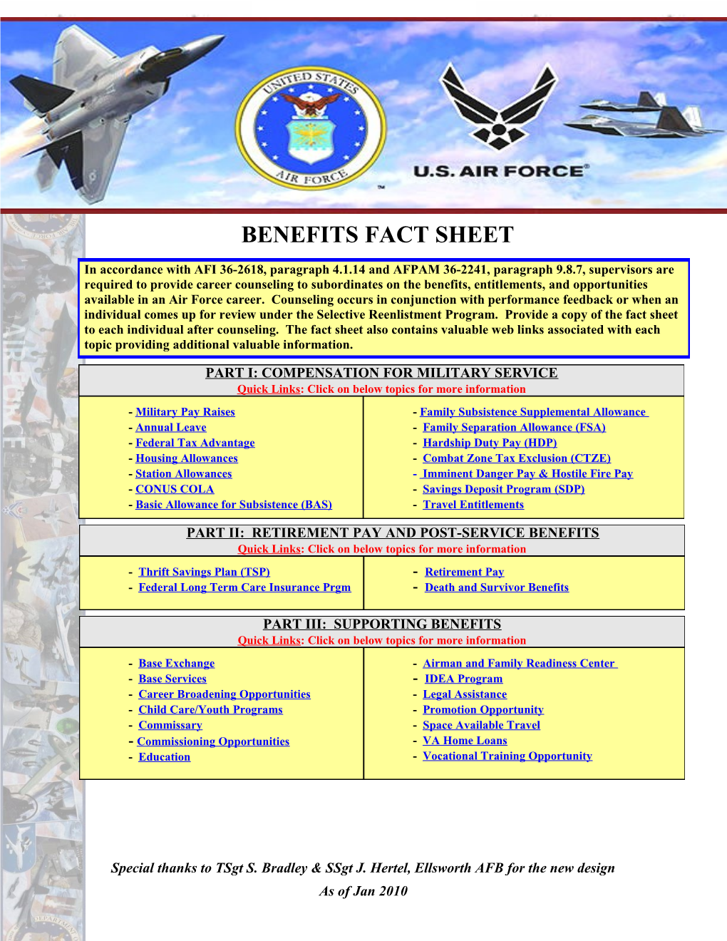 Air Force Compensation Fact Sheet