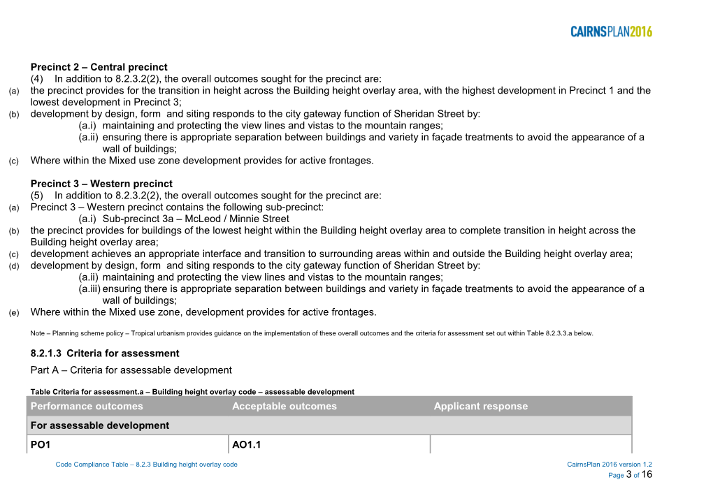 Cairns Region Planning Scheme s2