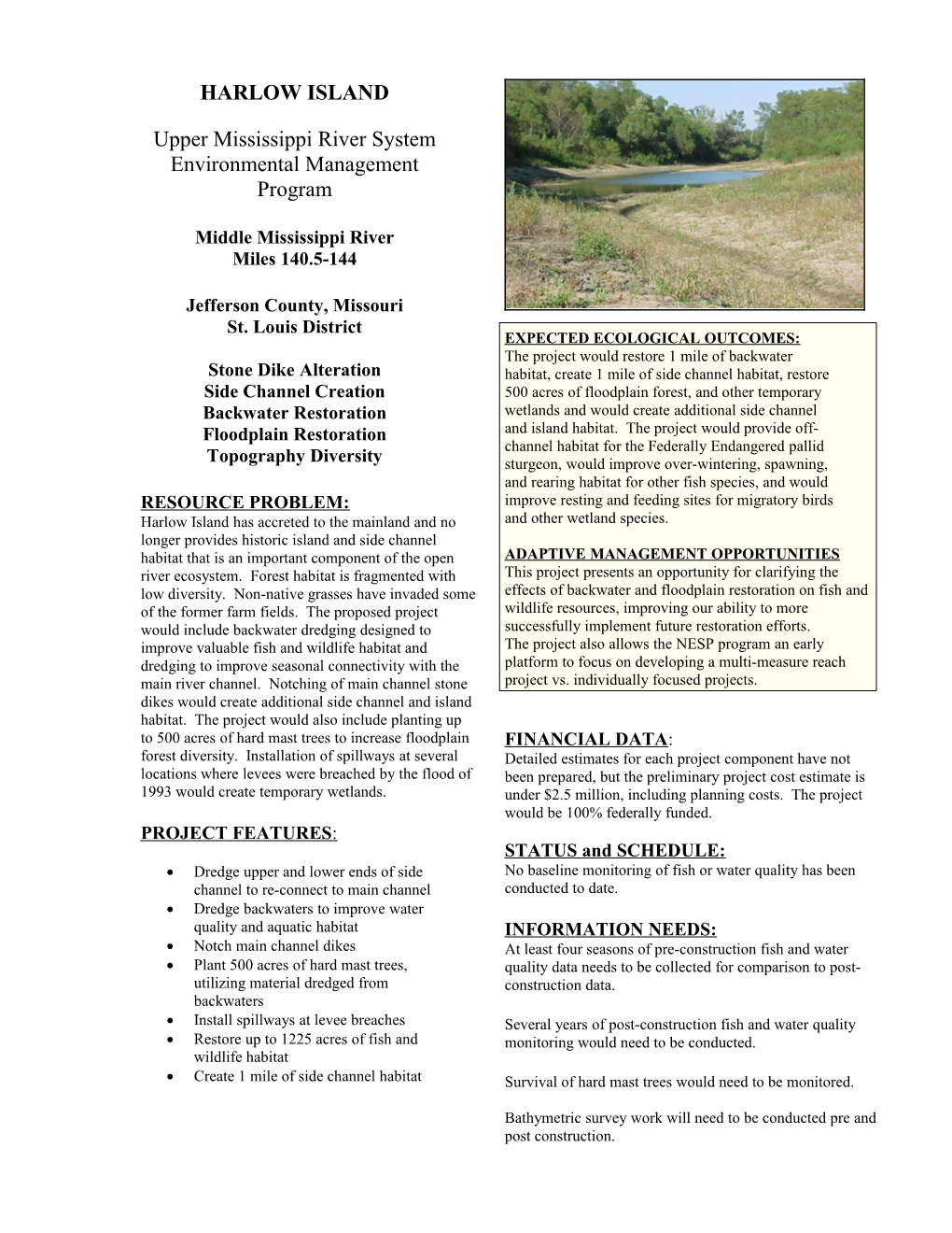 Upper Mississippi River System Environmental Management Program