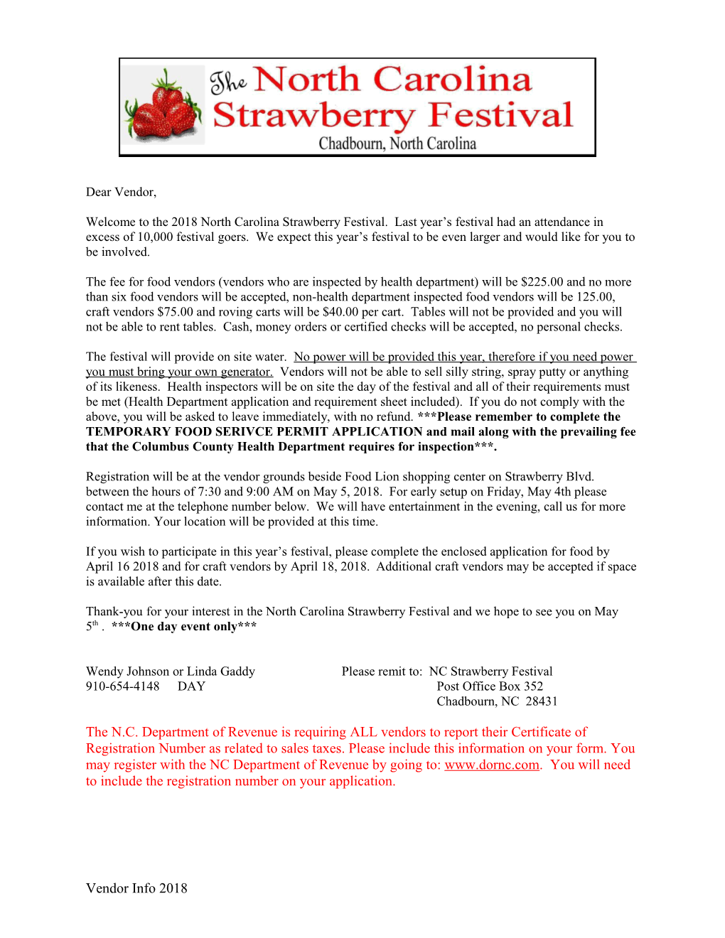 The North Carolina Strawberry Festival