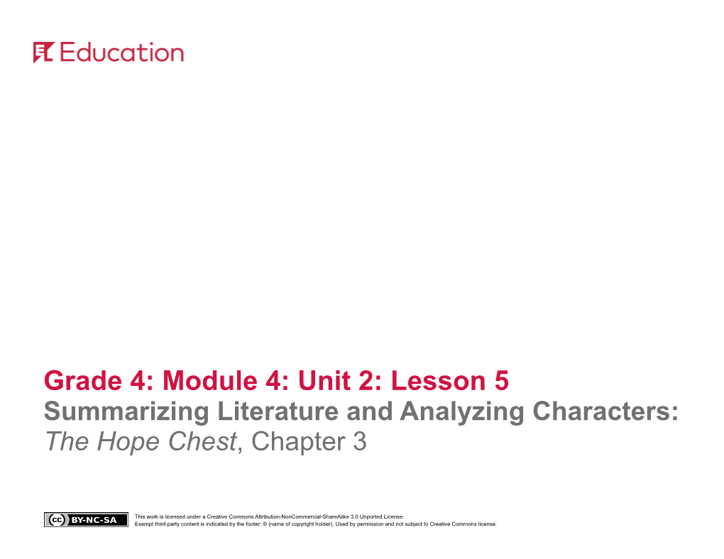 Long-Term Targets Addressed (Based on ELA CCSS)