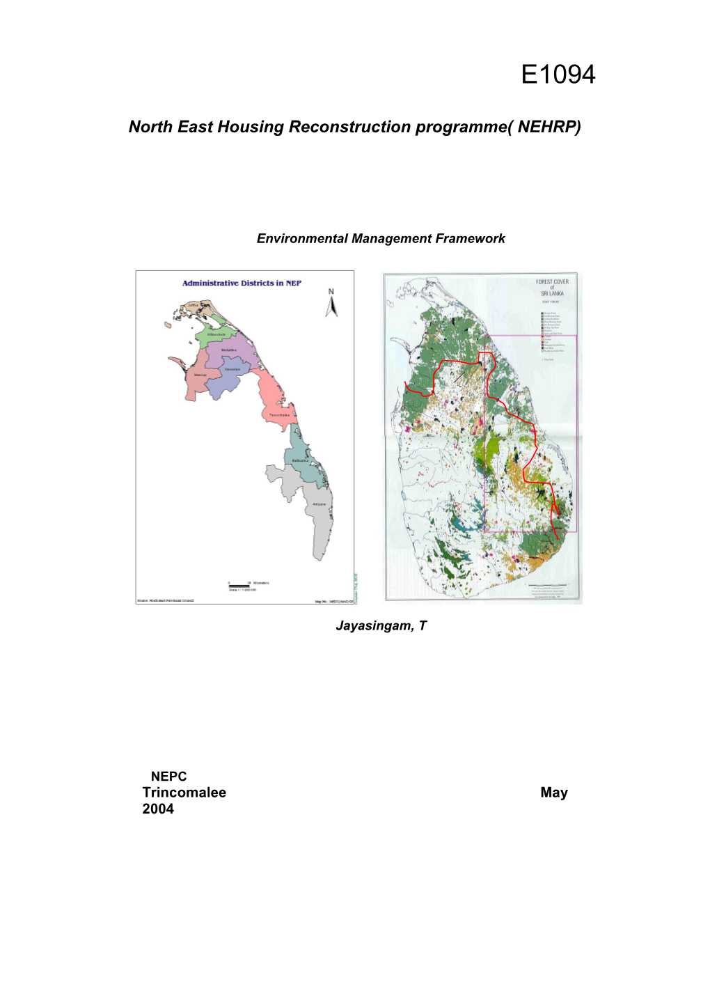 Environmental Management Framework/NEHRP