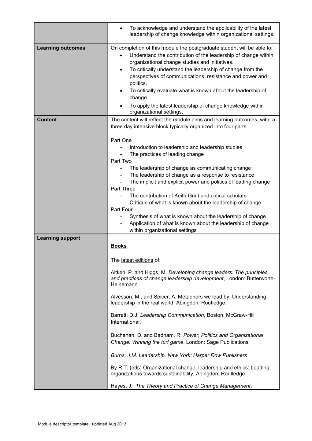 Module Specification Template s4