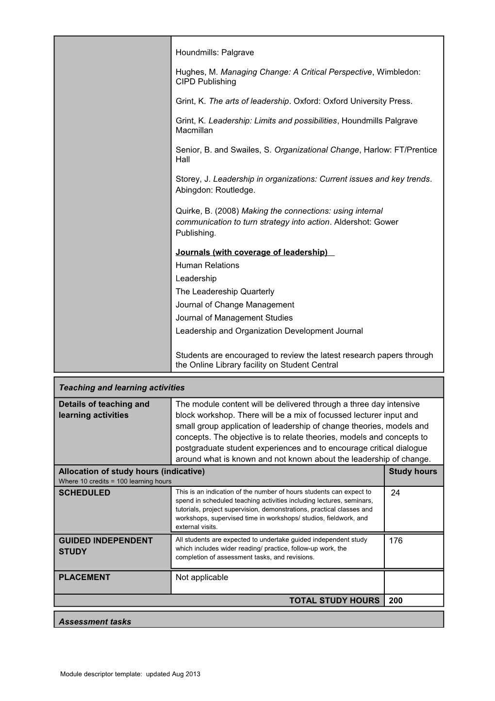 Module Specification Template s4