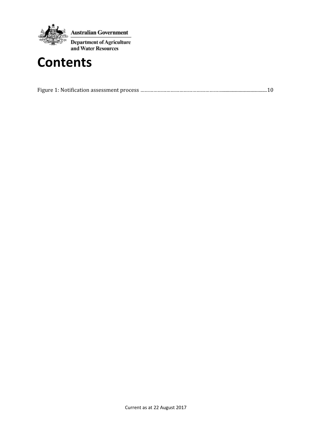Standard Report Template with Numbered Headings