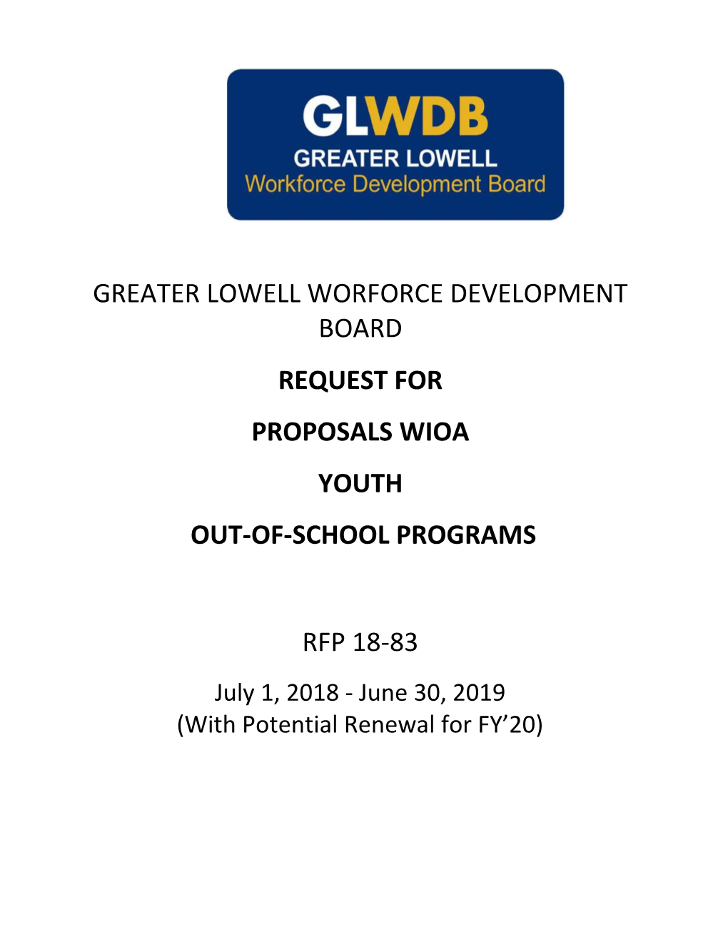 Greater Lowell Worforce Development Board