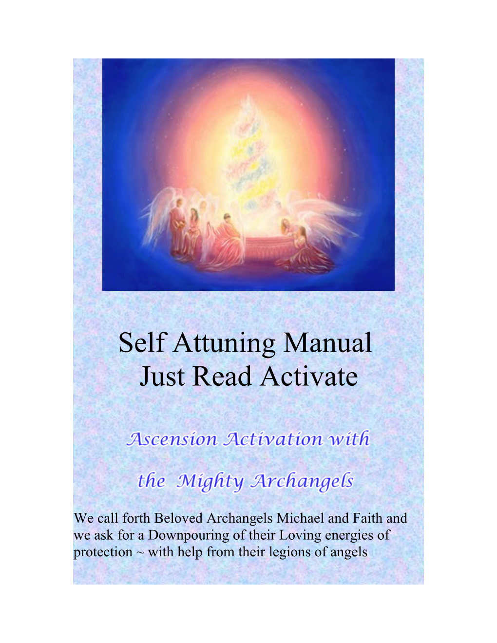 Self Attuning Manual