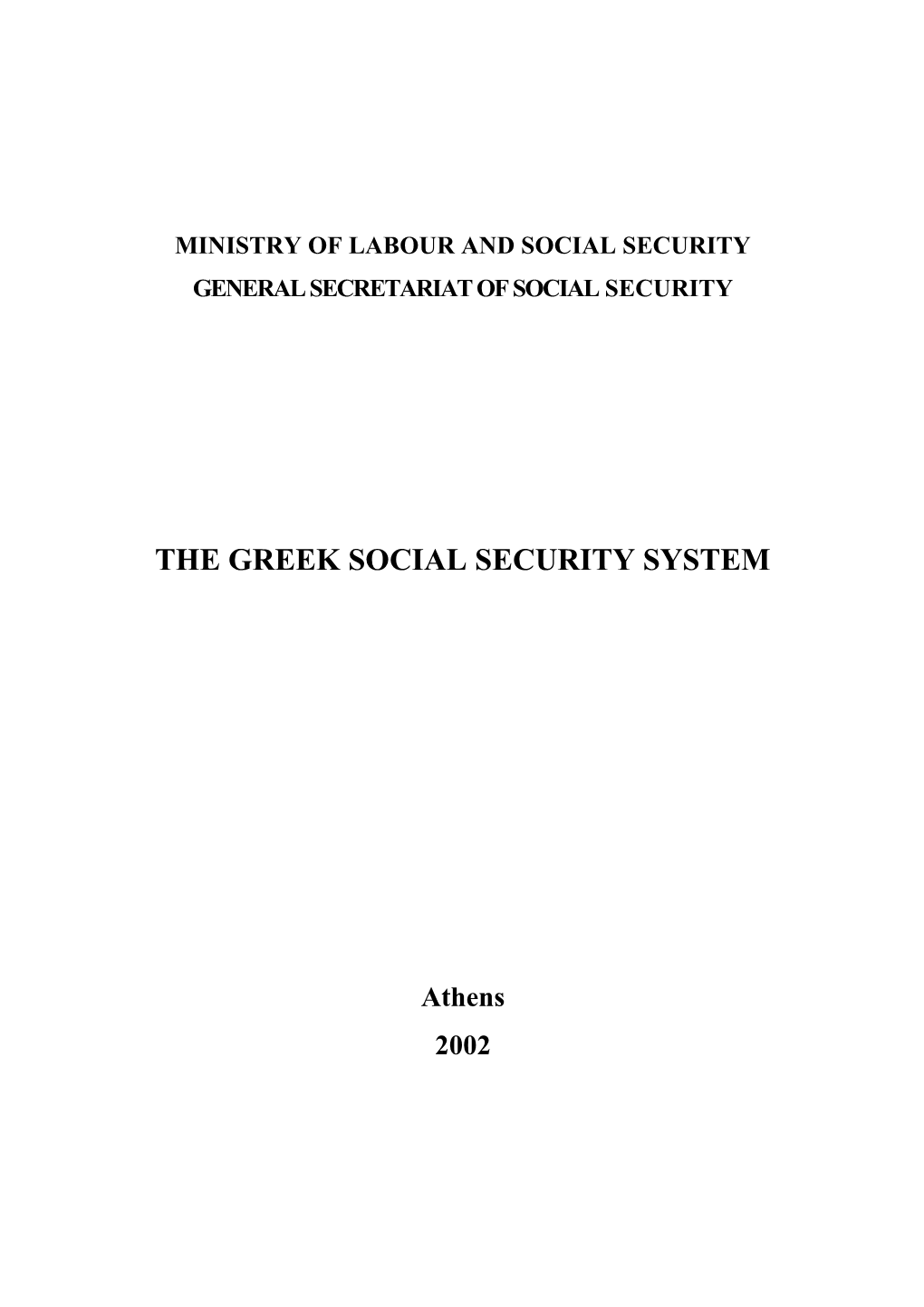 Ministry Of Labour And Social Security