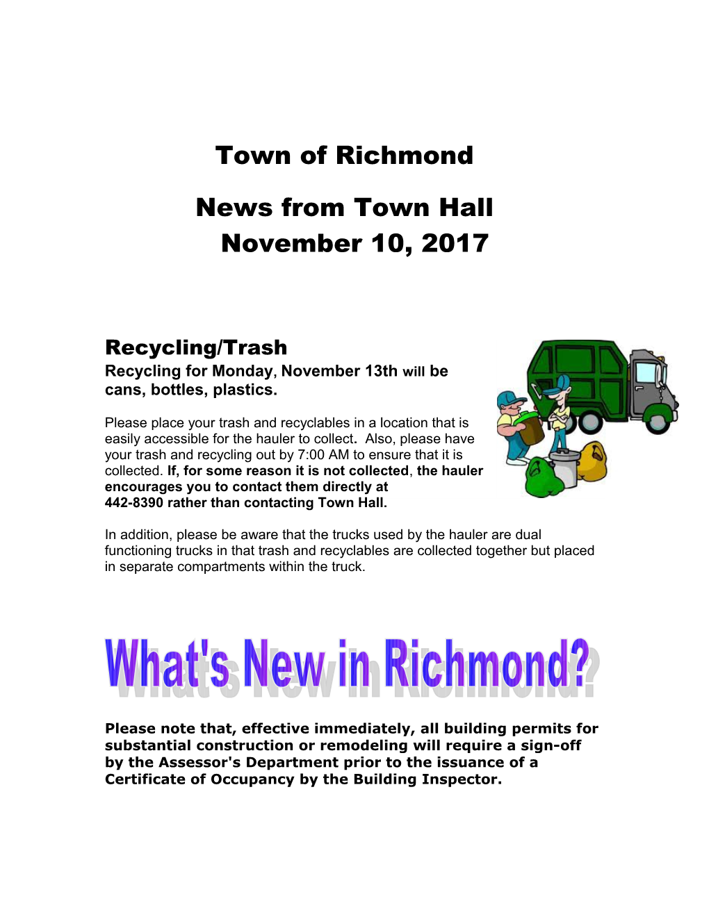 Town of Richmond s1