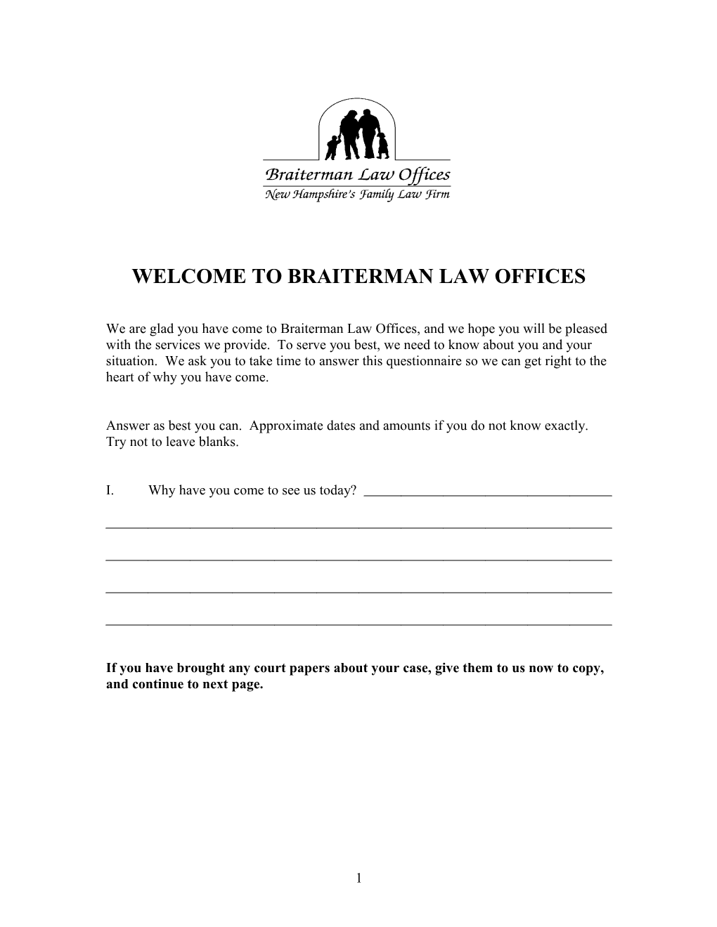 Welcome to Braiterman Law Offices