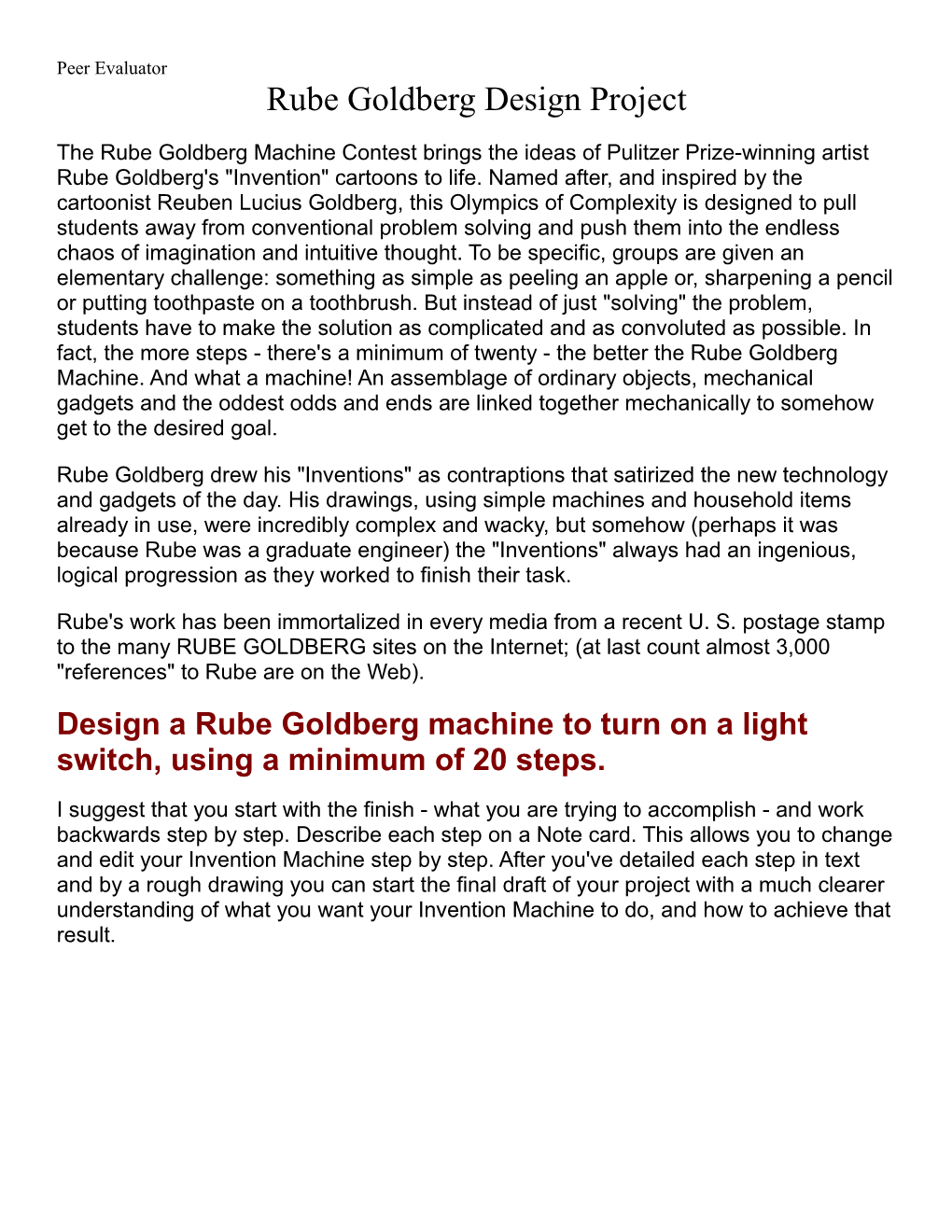 The Rube Goldberg Machine Contest Brings the Ideas of Pulitzer Prize-Winning Artist Rube