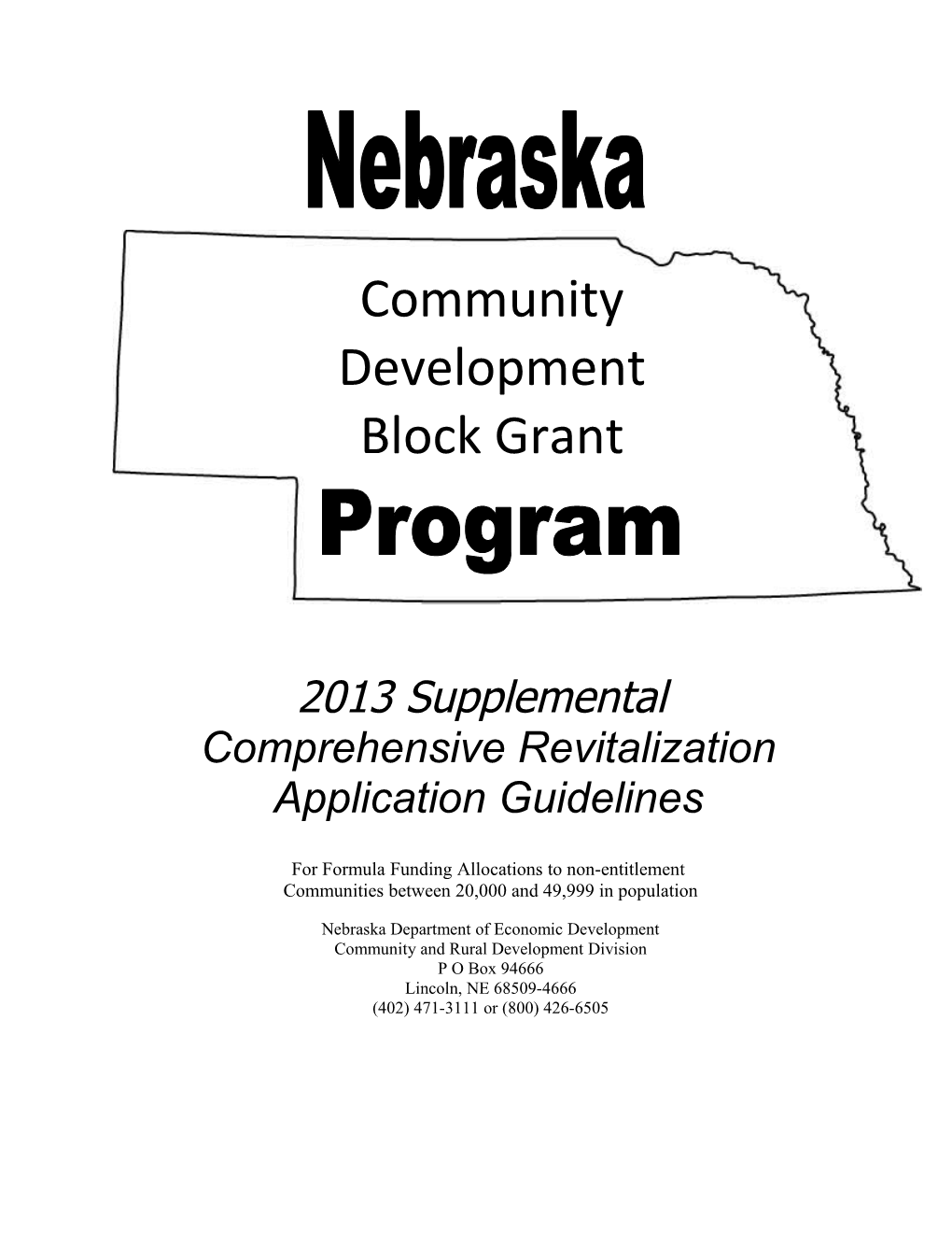 2013 Comprehensive Revitalization - Revised August 2013