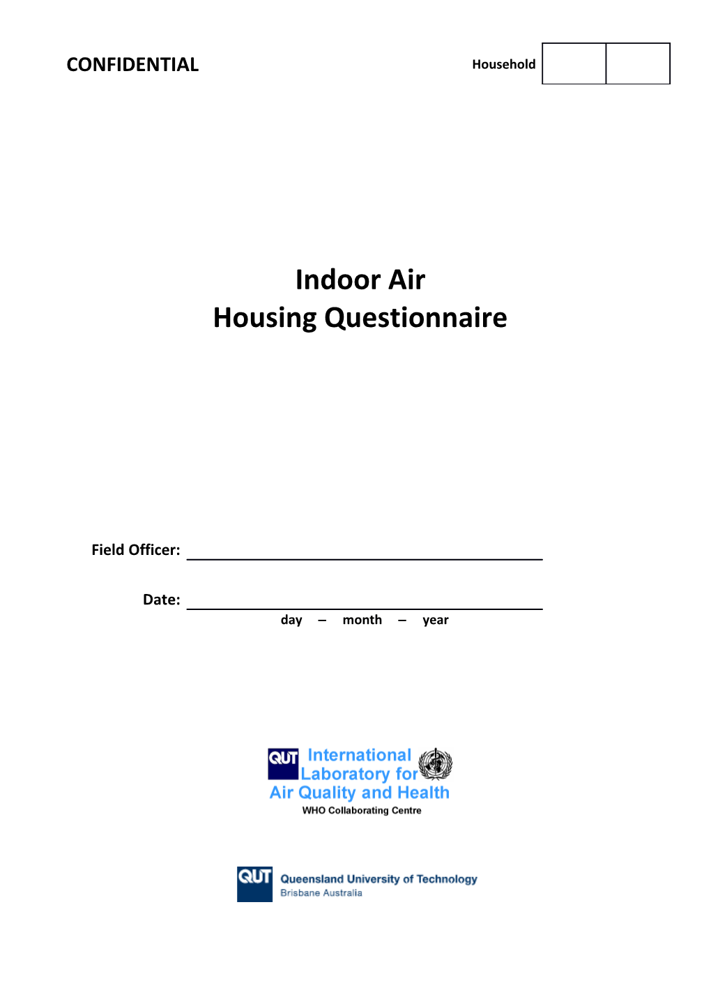 House Indoor Air Quality Questionnaire