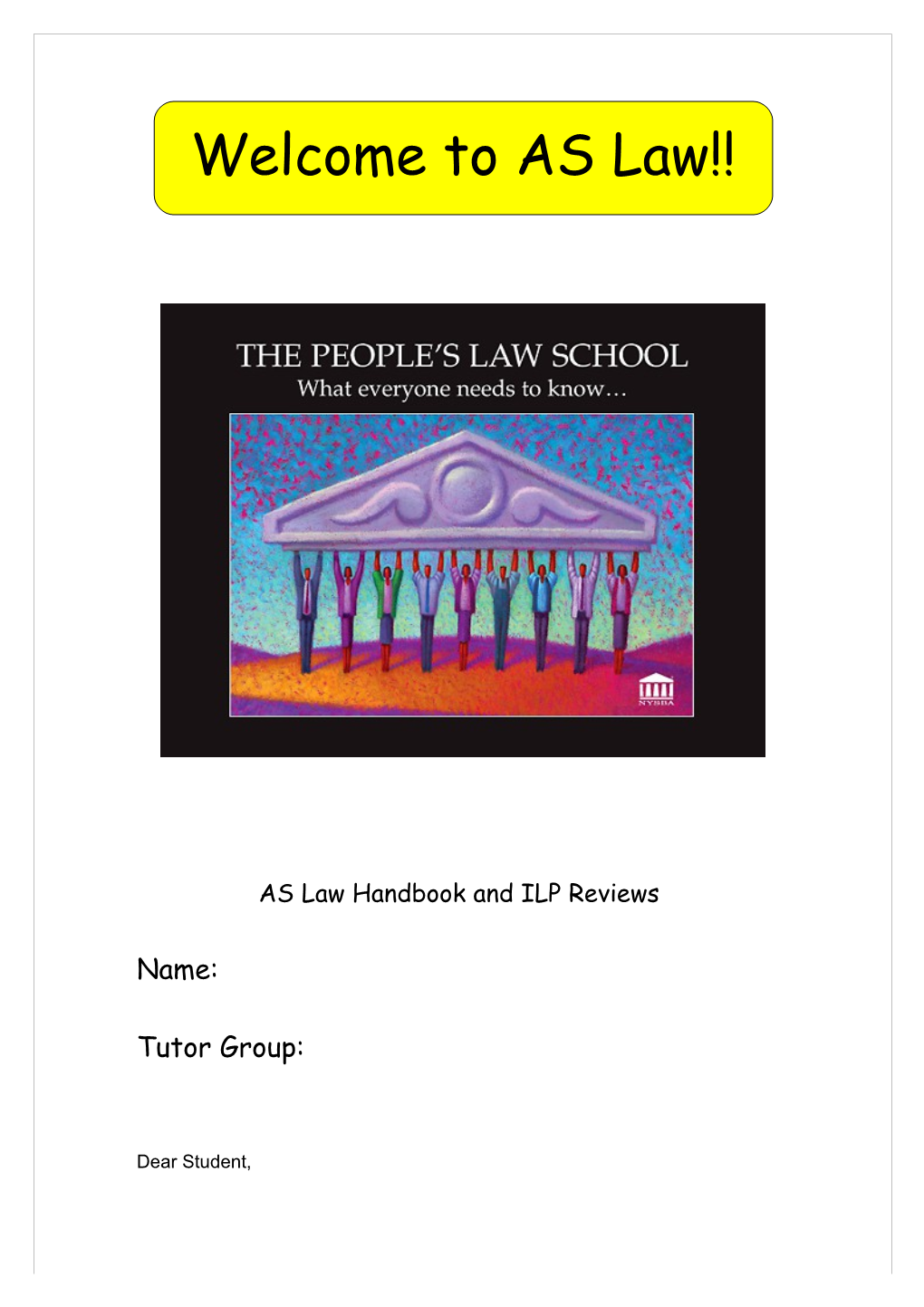 AS Law Handbook and ILP Reviews