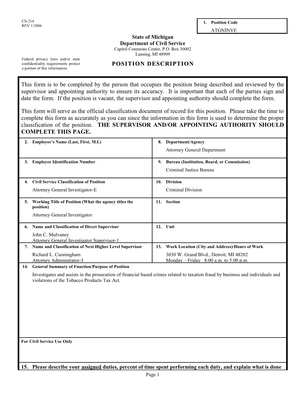 CS-214 Position Description Form s15