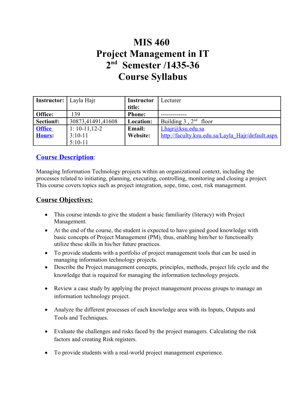 Project Management in IT