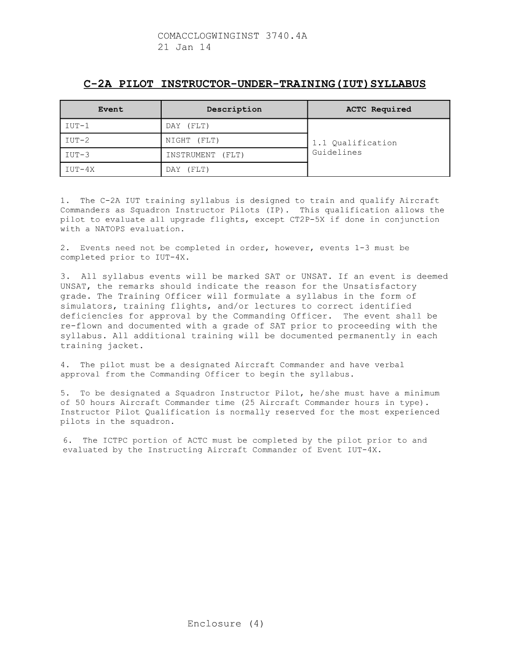 C-2A Pilot Check-In Syllabus s1