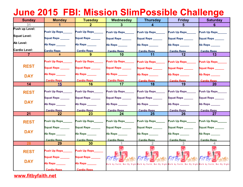 June 2015 FBI: Mission Slimpossible Challenge