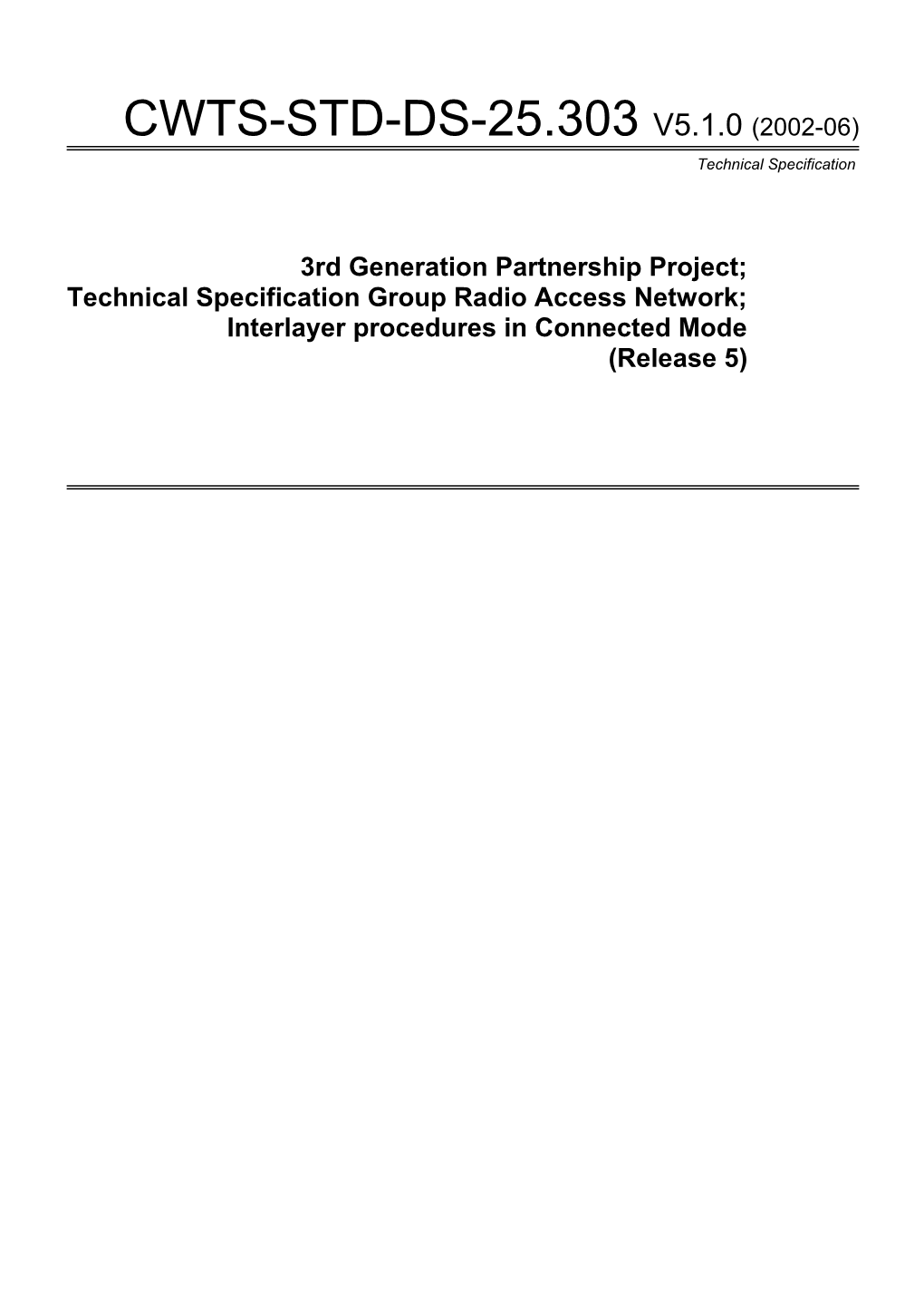 Technical Specification Group Radio Access Network; s4