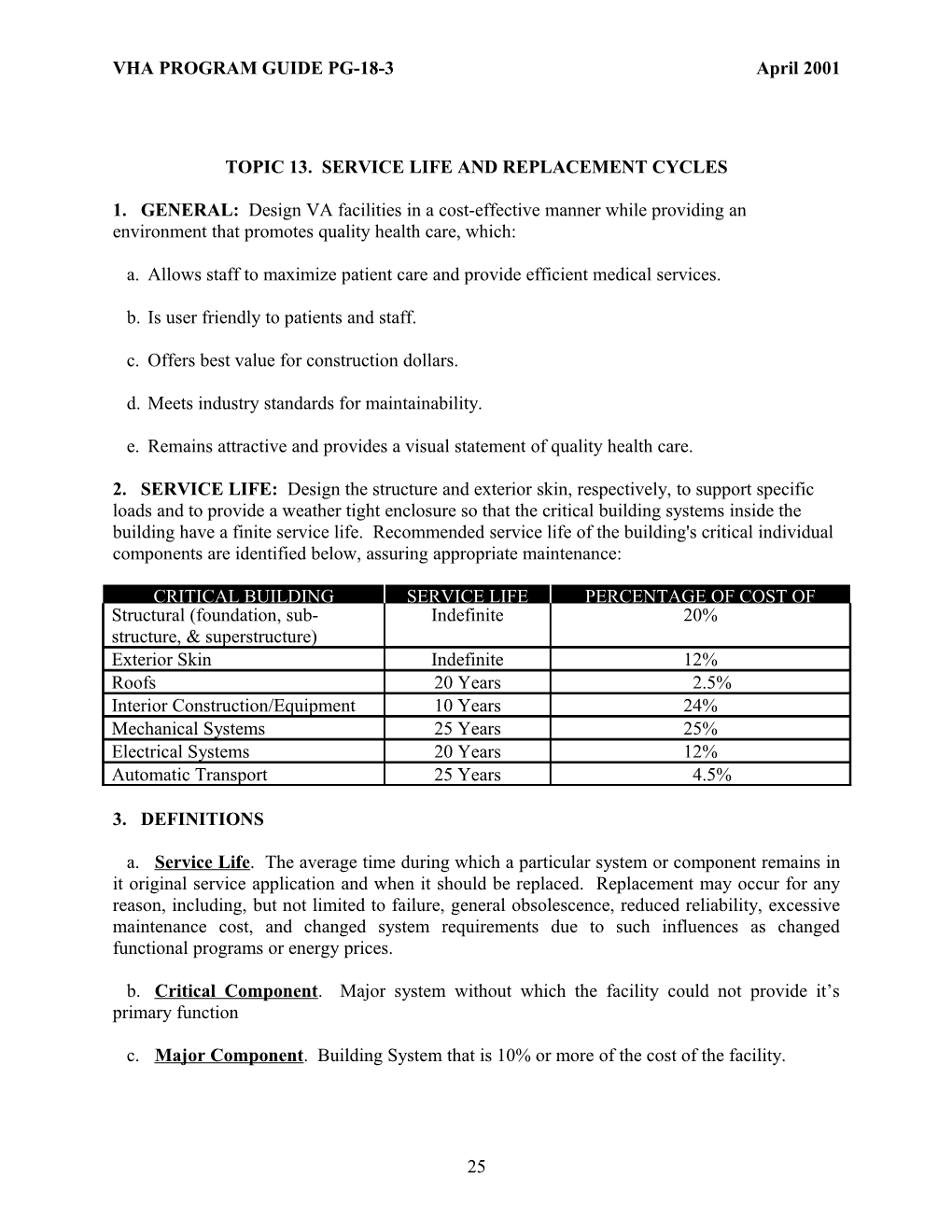 Topic 13 Service Life and Replacement Cycles