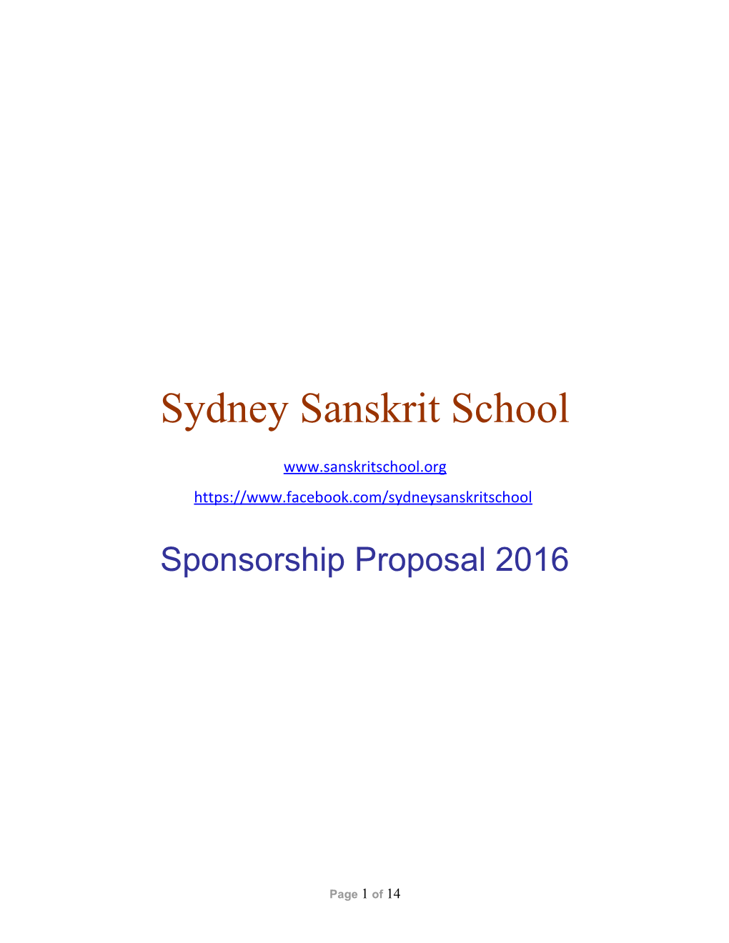Sydney Sanskrit School