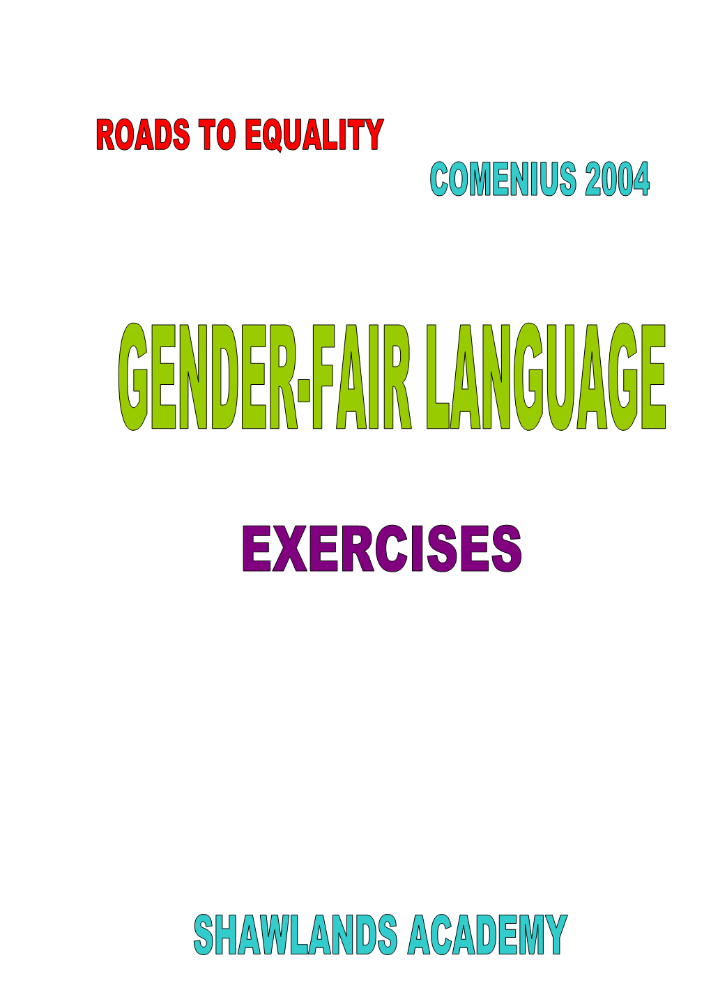 Gender-Fair Language Exercises