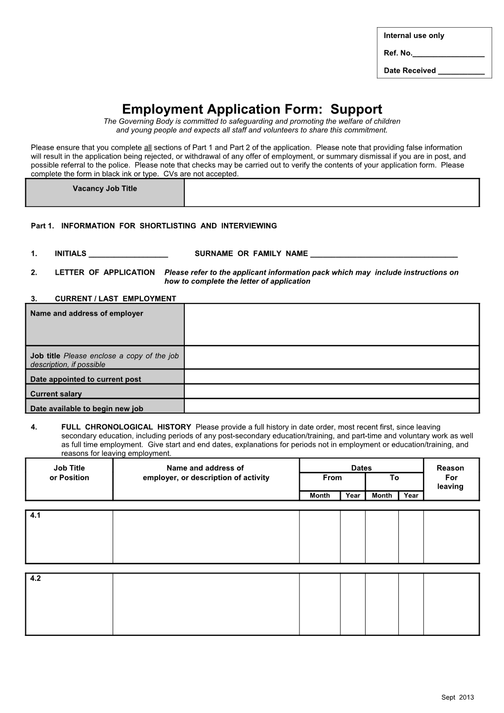 Application for Teaching Appointment s8