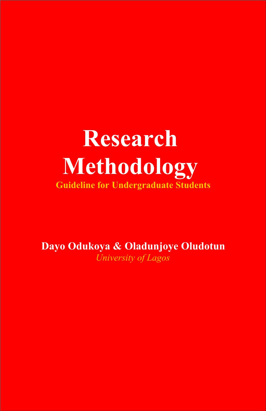 Dayo Odukoya, Ph.D & Oladunjoye Oludotun, Ph.D