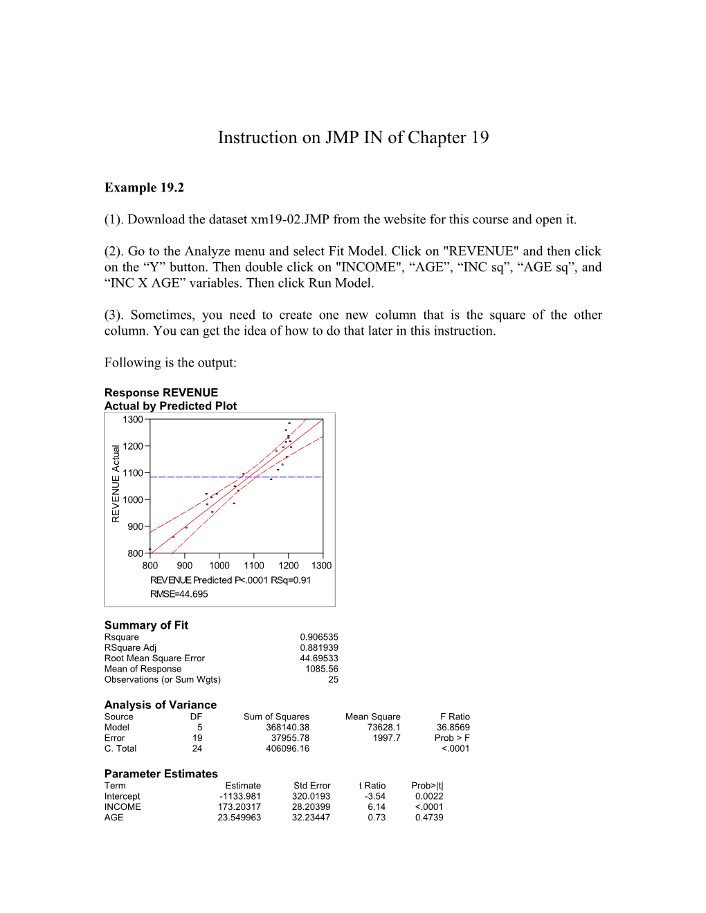 Instruction on JMP in of Chapter 12